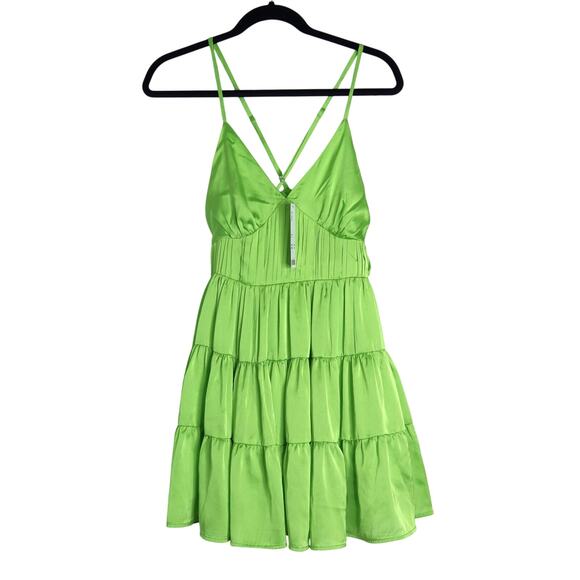 green mini dress long sleeve Princess Polly Lukea Long Sleeve Minidress in Green at Nordstrom, Size 10